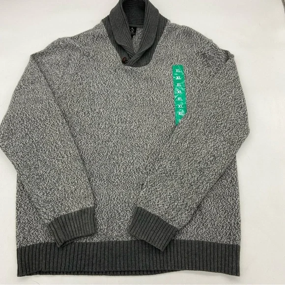 Jos. A. Banks Men's Gray Shawl Collar Sweater Heather Gray Size XL - Picture 7 of 12